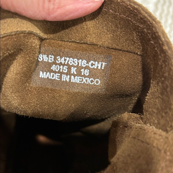 Frye Cara Brown Suede mid calf Boots - Picture 4 of 11